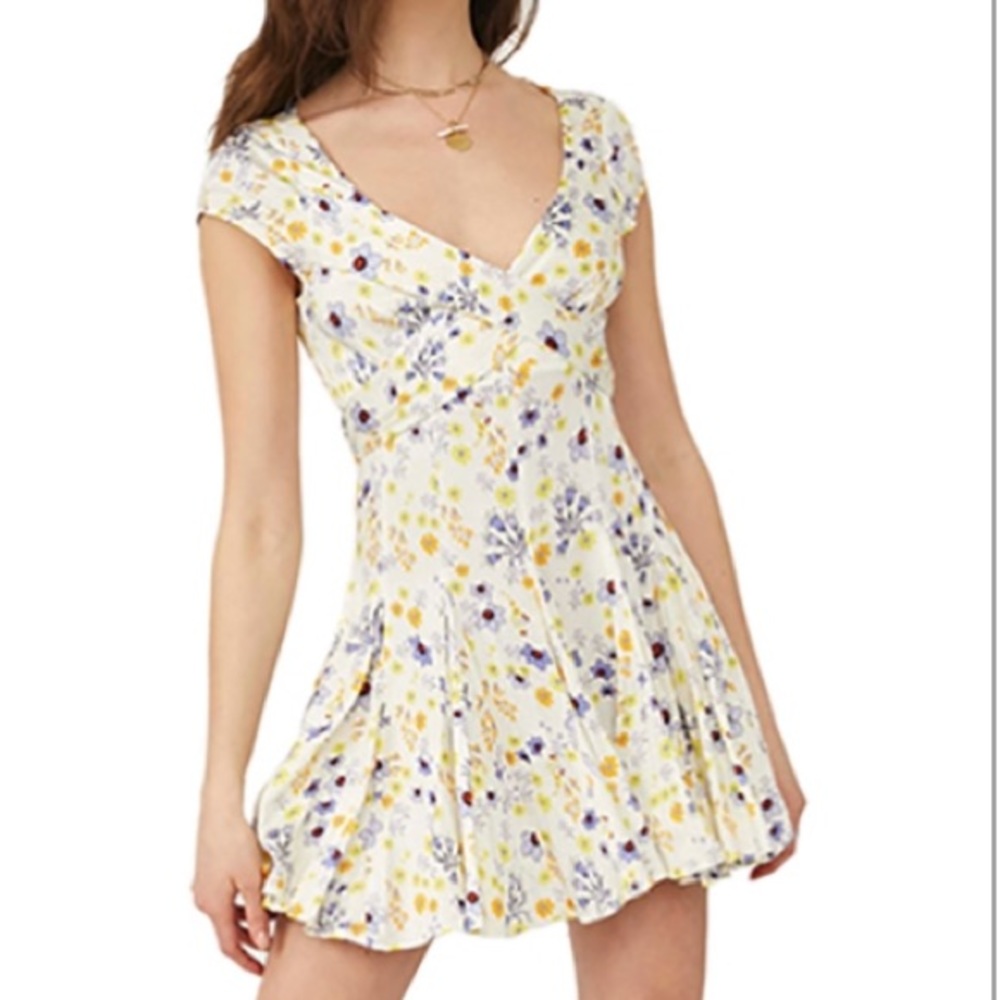 Free People C ivory combo dress
